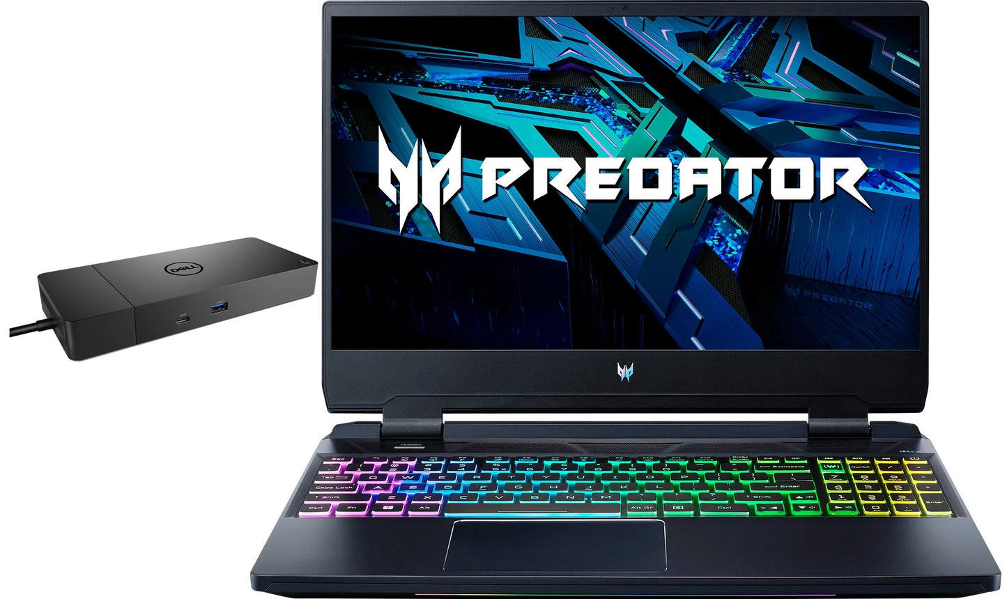 Predator Helios 300 Gaming Laptop with Intel i7, 165Hz Full HD Display, RTX 3060, and WD19S Dock - Ultimate Gaming & Entertainment Experience!